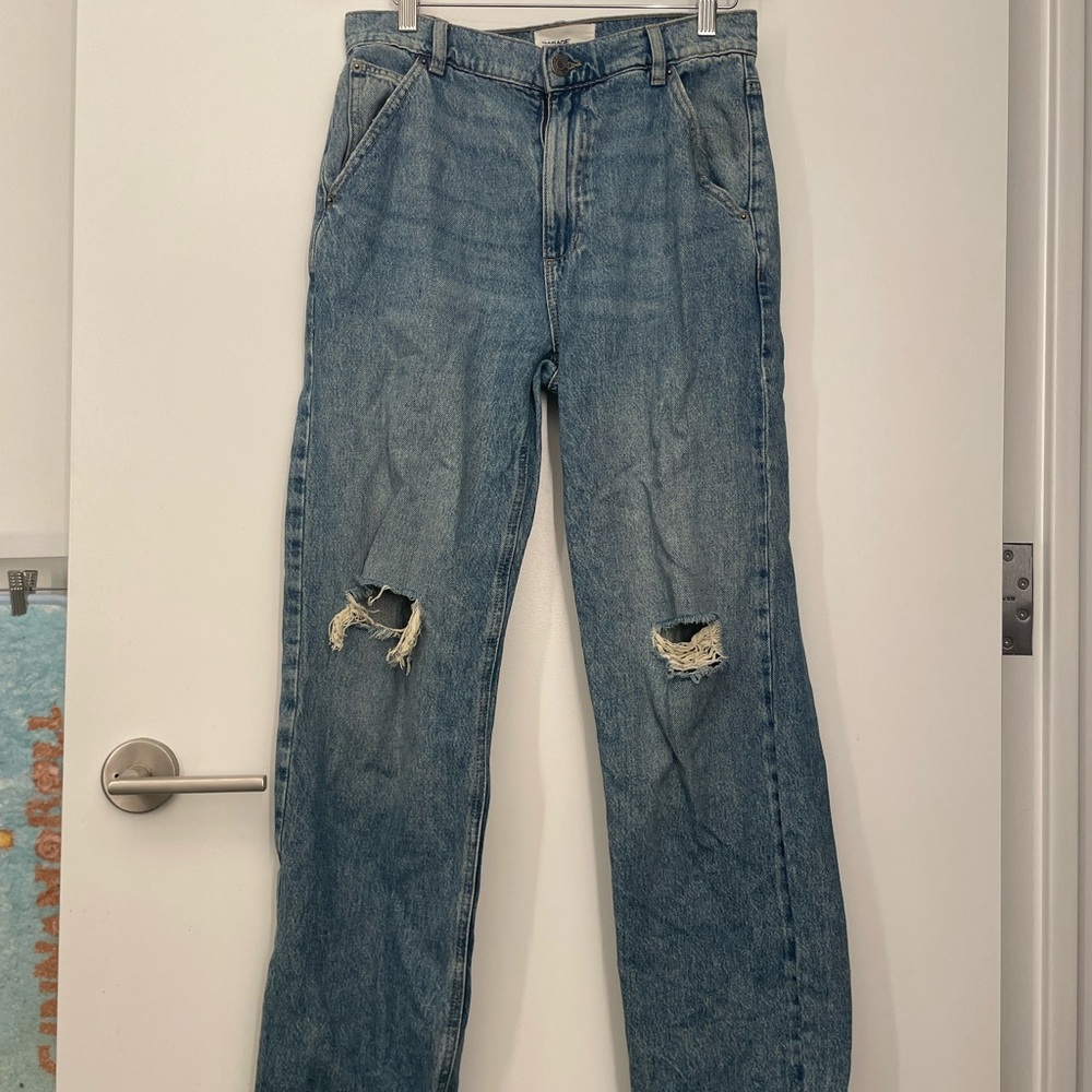 Garage Distressed Light Blue Denim Jeans Size 29